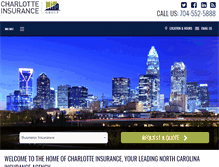 Tablet Screenshot of charlotteinsurance.com